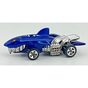 Vintage 1986 Hot Wheels Sharkruiser Dark Blue Sharkbite